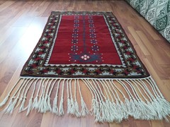 Tree of Life Antique Rug Blue Red Rare Rug Caucasian Special Product Rug 3×5 Sl