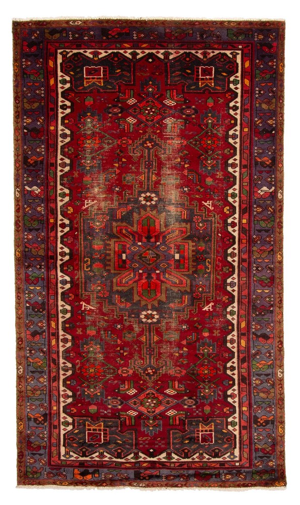 Vintage Traditional Hand-Knotted Area Rug 4'0" x 7'0" Oriental Wool Carpet