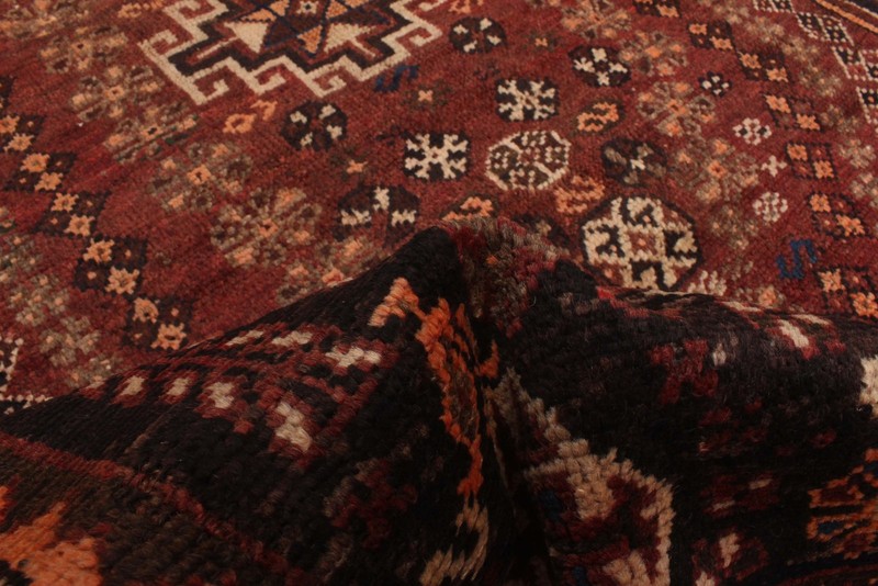 Vintage Traditional Hand-Knotted Area Rug 4'6" x 5'7" Oriental Wool Carpet gallery