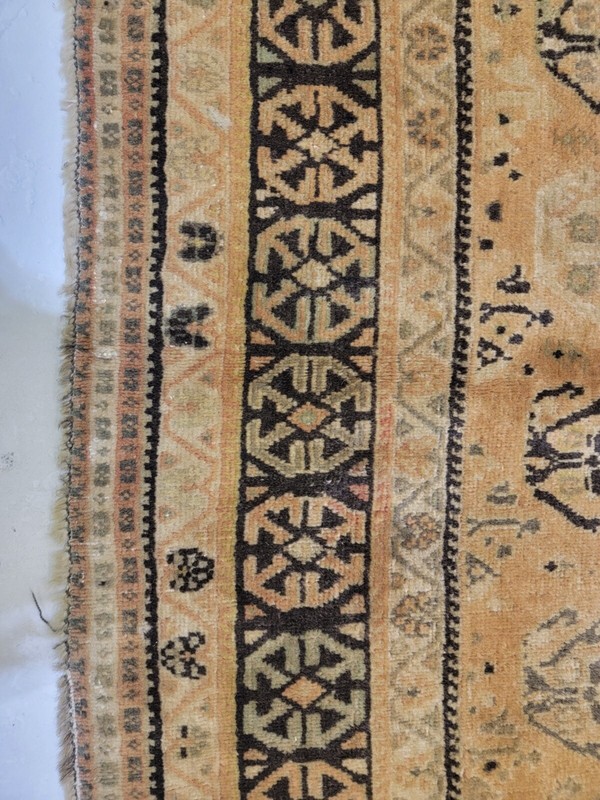 Antique Oriental Hand-Knotted Wool Area Rug Beige/Brown/Ivory 5'2" x 7'10" gallery