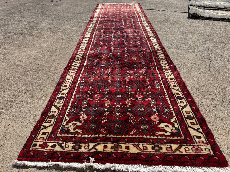 2x10 VINTAGE RUNNER RUG HAND-KNOTTED ANTIQUE ORIENTAL handmade narrow long 3x10 gallery