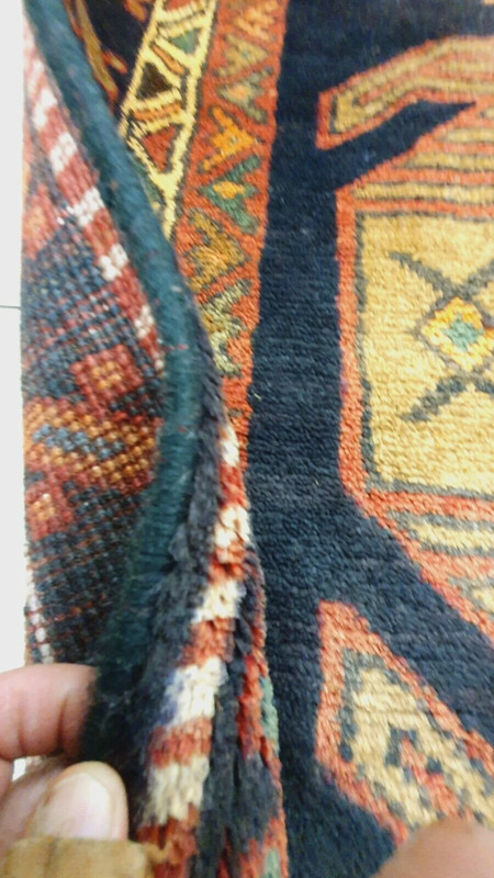 3x13ft Karabahk Area Rug |Rare Vintage 1940's Wool Pile Vgy Dyes High-Karabahk gallery