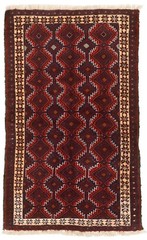 Vintage Traditional Hand-Knotted Area Rug 3’2″ x 5’2″ Oriental Wool Carpet