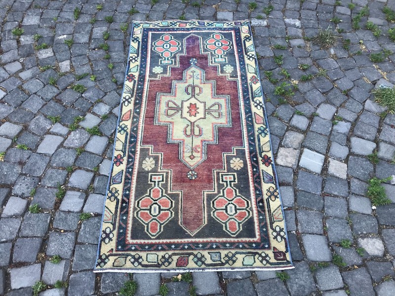 Handmade Rug Turkish Area Rug Vintage Rug Oushak Rug Antique Rug Bohemian Rug gallery