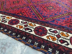 Baloch Rug 5’7″x3’7″ ft Nomadic Afghan Baloch Rug Vintage Sheep Wool Area rug