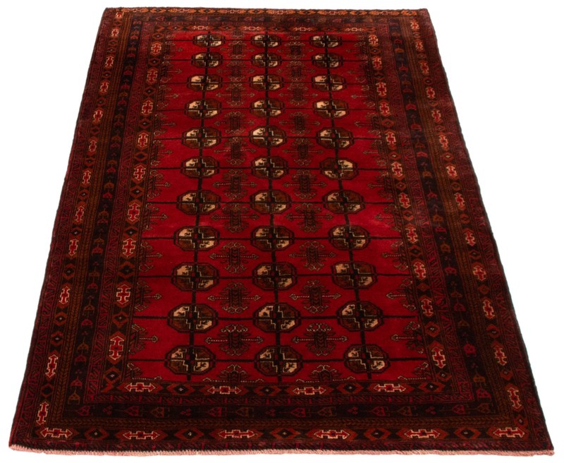 Vintage Hand-Knotted Carpet 3'11" x 6'4" Traditional Oriental Wool Area Rug gallery