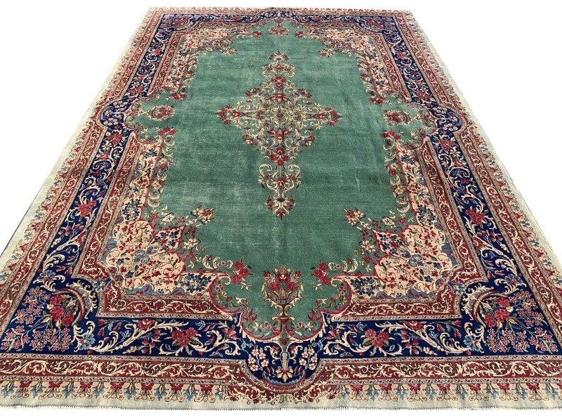 Amazing Hand Knotted Vintage Qirmoun Wool Area Rug 12 x 8 Ft (1284 GER-3) gallery