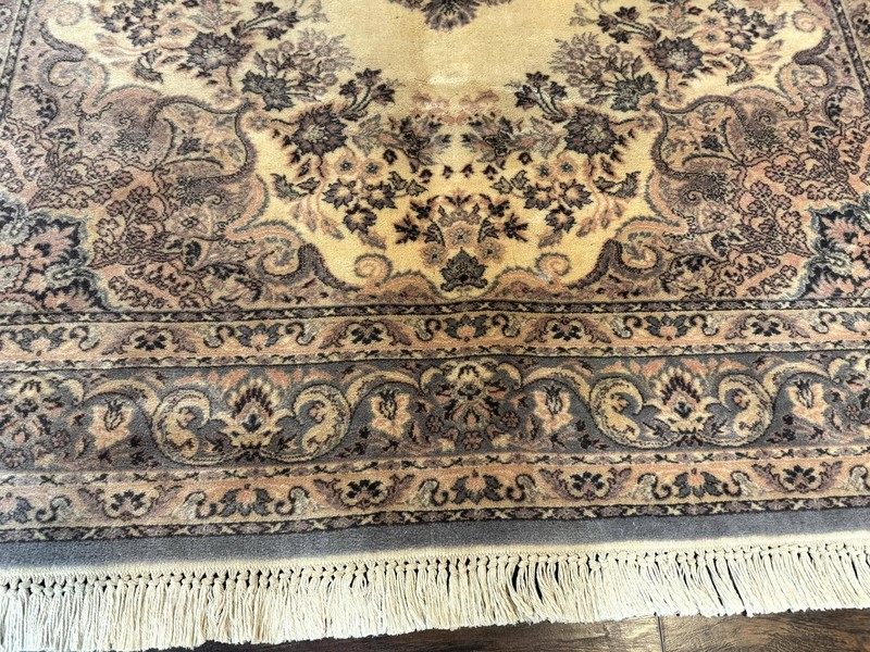 Belgium Power Loomed Wool Rug 6.9 x 9.6, Vintage Oriental Carpet gallery