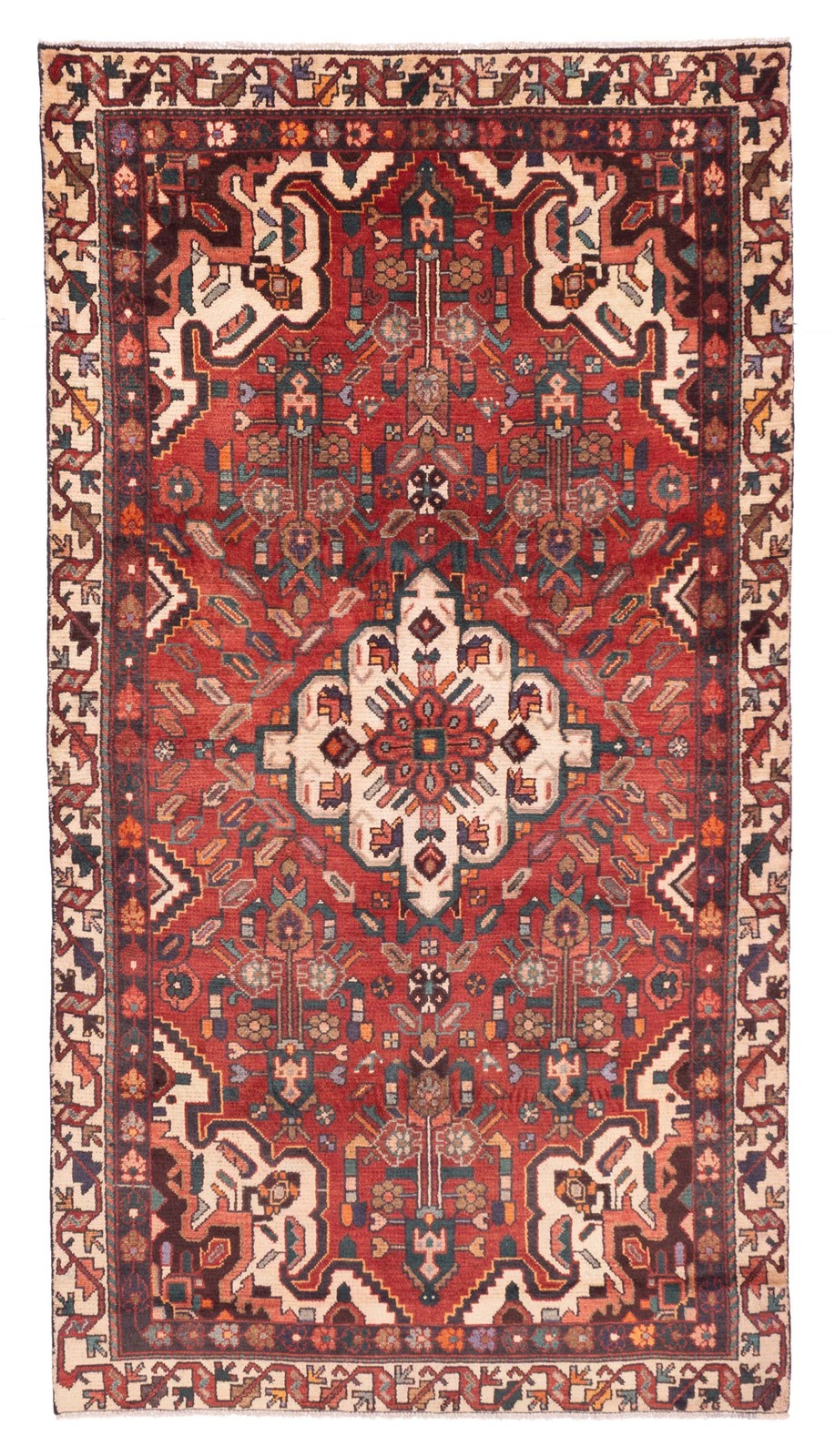 Traditional Vintage Hand-Knotted Oriental Carpet 4'3" x 7'10" Wool Area Rug gallery