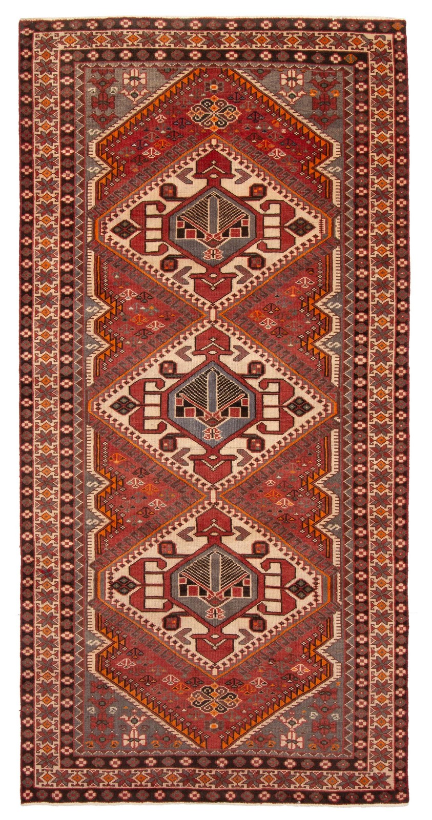 Vintage 4'8" x 9'10" Traditional Hand Knotted Vegetable Dye Wool Area Rug gallery