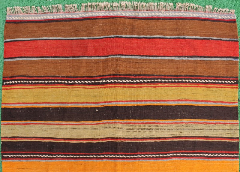 Turkish Kilim 41''x129'' Oriental Runner Corridor Hallway Stairs Striped Rug gallery