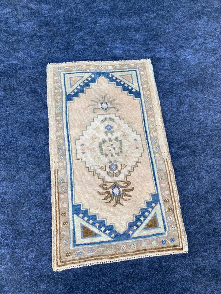 1’8”x2’11” feet small Rug, wool rug, Oushak rug, Vintage rug, doormat rug,