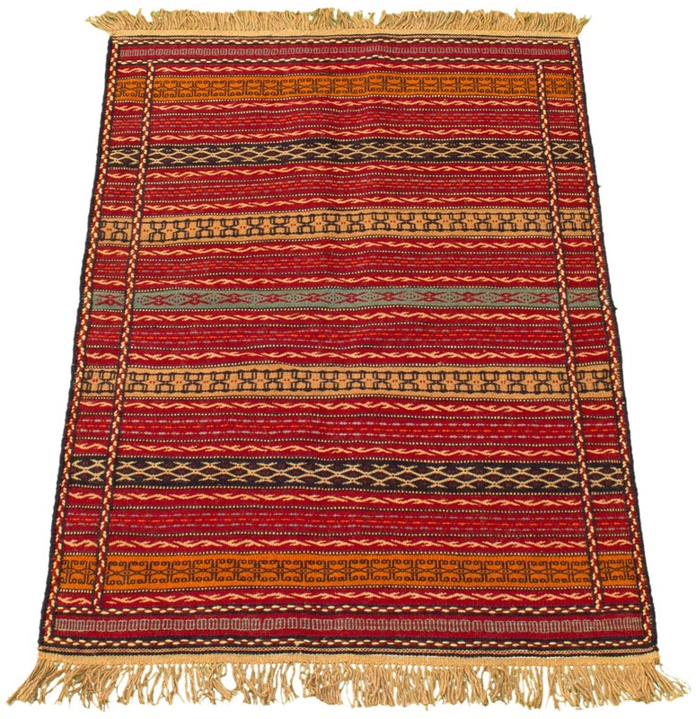 Vintage Hand Woven Area Rug 3'4" x 5'0" Traditional Wool Oriental Carpet gallery