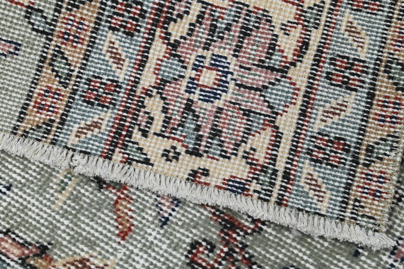 Vintage Turkish Runner Rug 2x8ft Wool Anatolian Handmade Hallway Oushak GRAY gallery