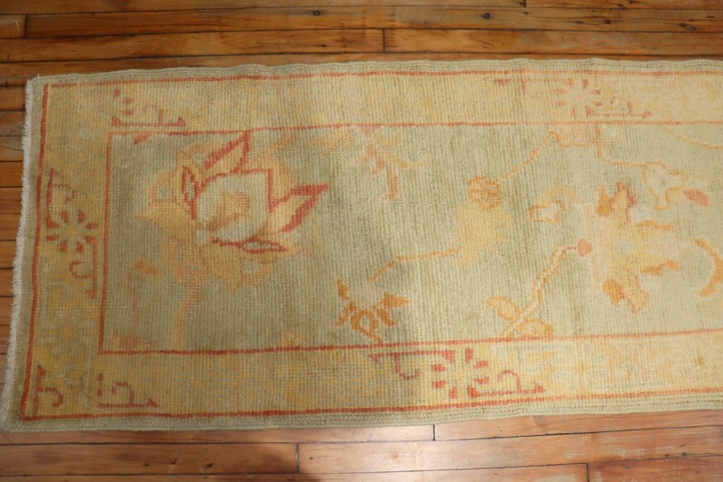 Modern Unique Turkish Oushak Ushak Rug Runner 2'6''x21' gallery