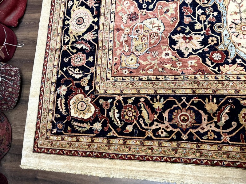Large Palace Sized Stark Carpet 13x19, Traditional Wool Handmade Rug, Beige gallery