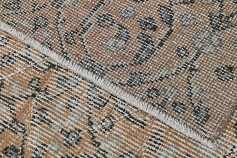 Vintage Turkish Oushak Rug, Orange 5x8 ft, Handmade Wool, Bohemian Anatolian gallery
