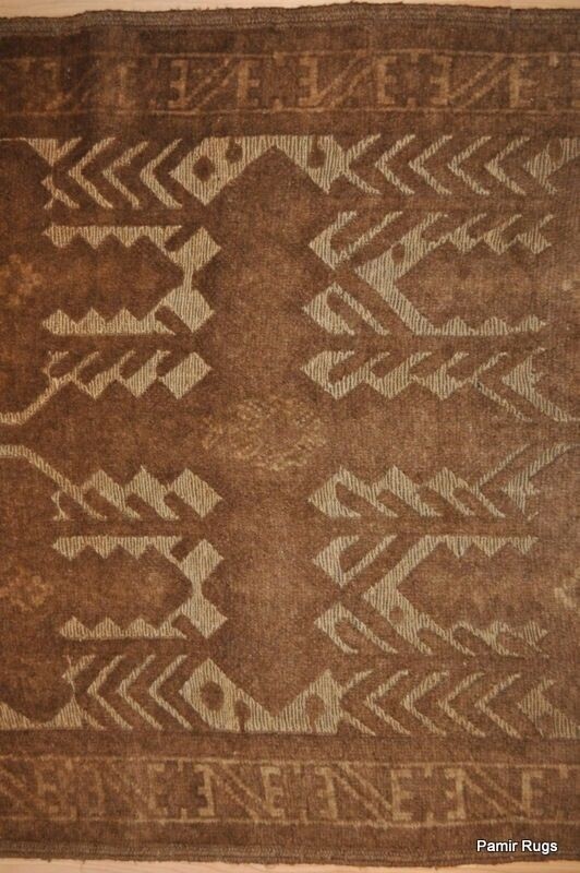 _HALL_RUNNER_13 FT. HANDMADE VEGETABLE DYE KILIM RUG tan khaki Brown *Kazak* gallery
