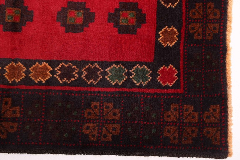 Vintage Hand-Knotted Area Rug 3'9" x 6'3" Traditional Oriental Wool Carpet gallery