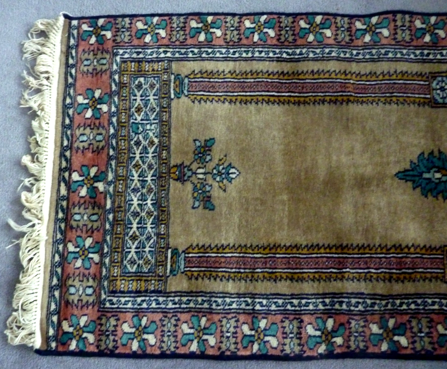 Vintage Rug 3' 6" x 2' Decorative wool rug gallery