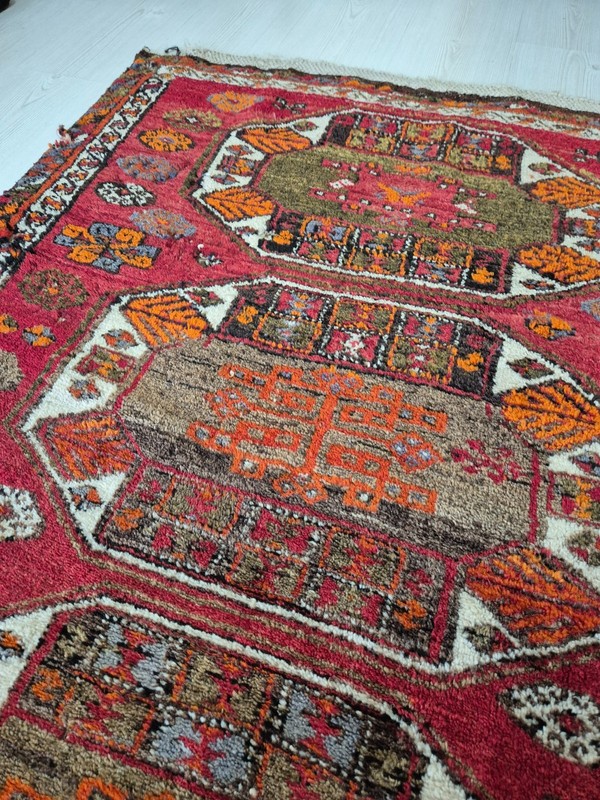 Antique Rug, Hand Woven Carpet, Anatolian Rug, 80-90 Years, Handmade, Wool Rug gallery