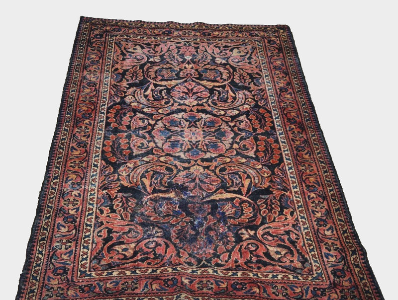 3'6"x5''6" ANTIQUE HAND KNOTTED CAUCASIAN TABRIZI SERAPE TRIBAL WOOL MUTED RUG gallery