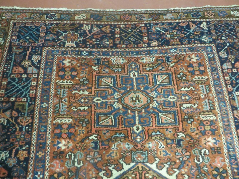 Beautiful Oriental Rug 5x6 Antique Wool Carpet Geometric Medallion Tribal Red gallery