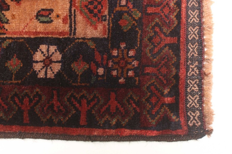 Vintage 3'1" x 5'2" Traditional Hand Knotted Vegetable Dye Wool Area Rug gallery