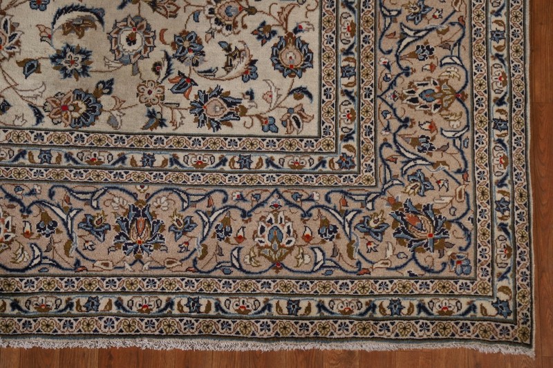 Mid 20th Century Floral Traditional Area Rug 8x12 Hand-knotted Wool Carpet gallery