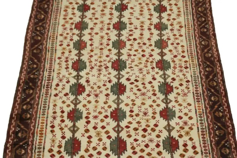 3'10 X 9'0 Cream Handmade Vintage Runner Rug Oriental Hallway Carpet 4X9 ft gallery
