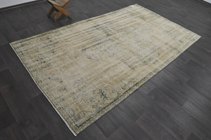 Oushak Turkish Vintage Rug 5x8 Kilim Rug Anatolian Handmade Boho Decor BEIGE gallery