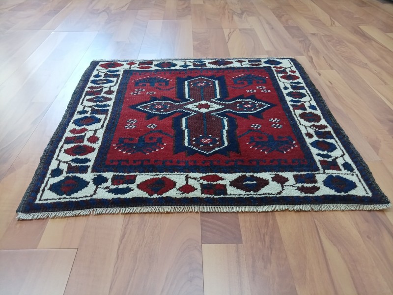 Antique Star Blue Rug, Heimdecor Blauer Teppich, Tribal Village Rug, Handmade gallery