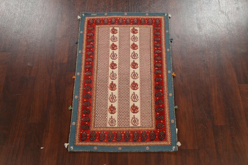 Vintage Geometric Traditional Oriental Area Rug Hand-Knotted Wool 3x4 Carpet gallery