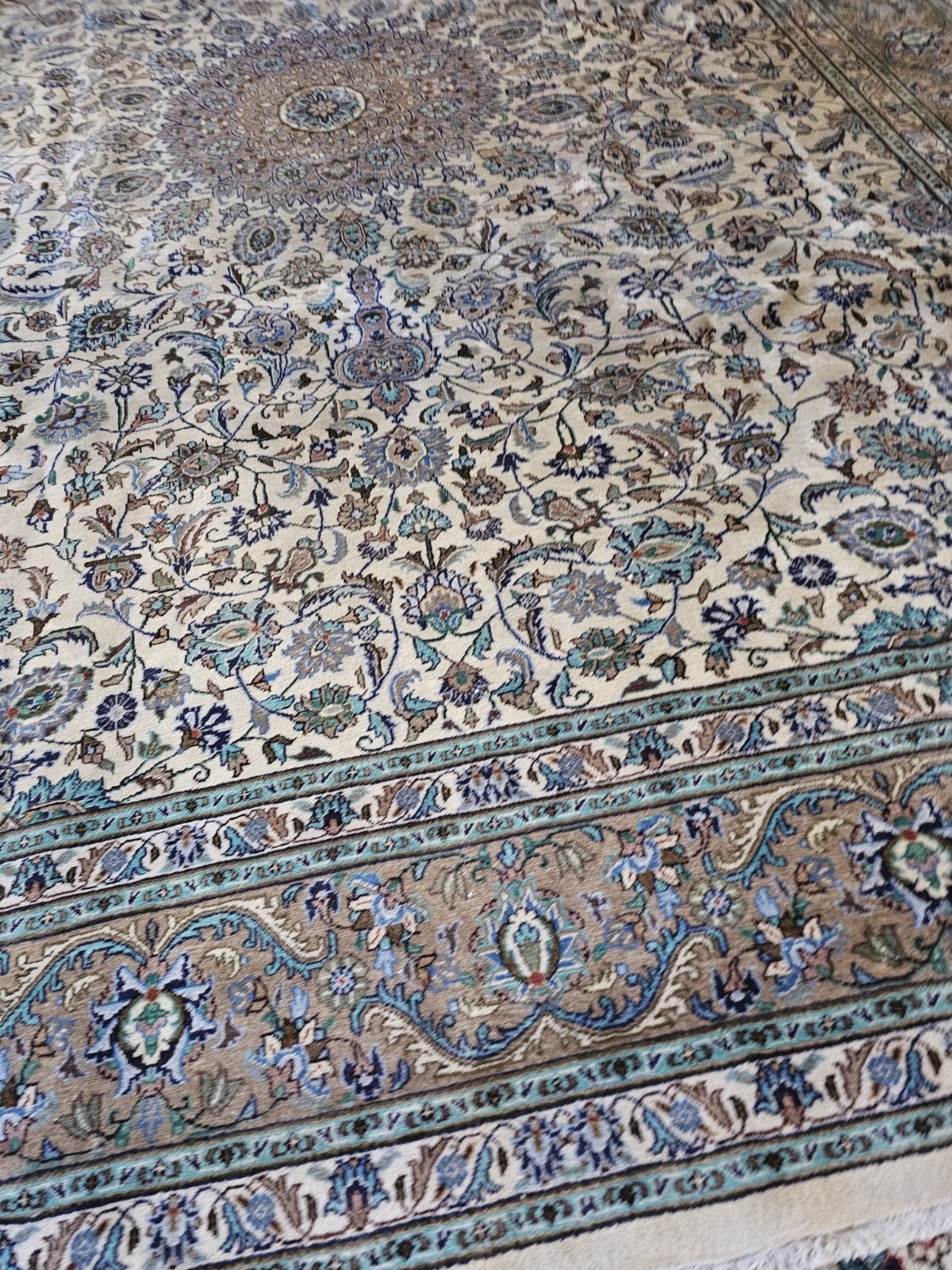 9.7 x 13 ANTIQUE FINE USHAK RUG CAUCASIAN VINTAGE SERAPI HERIZ KAZAK gallery