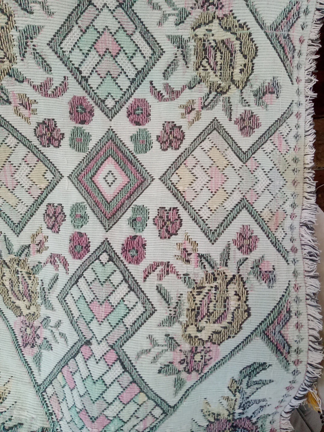 Vintage HAYIM rug 1993 30" X 48" Roseann Print Rug gallery