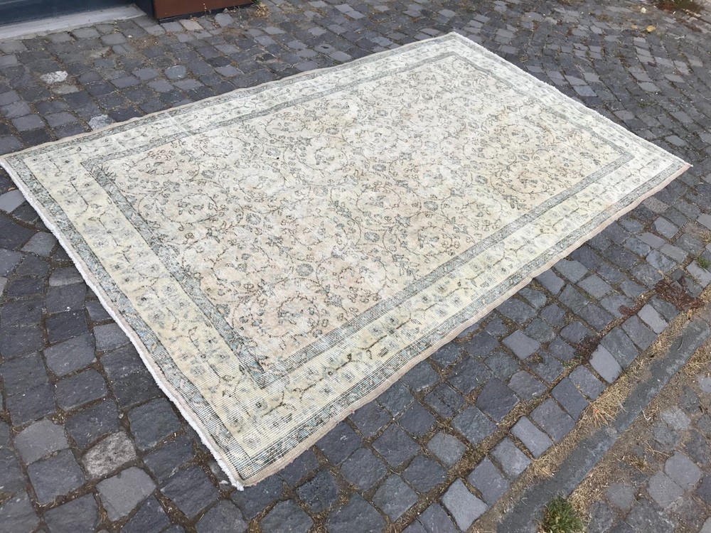 Bohemian Large Rug, Turkish Vintage Rug, Handmade Wool Rug, 5,2 x 8,5 ft