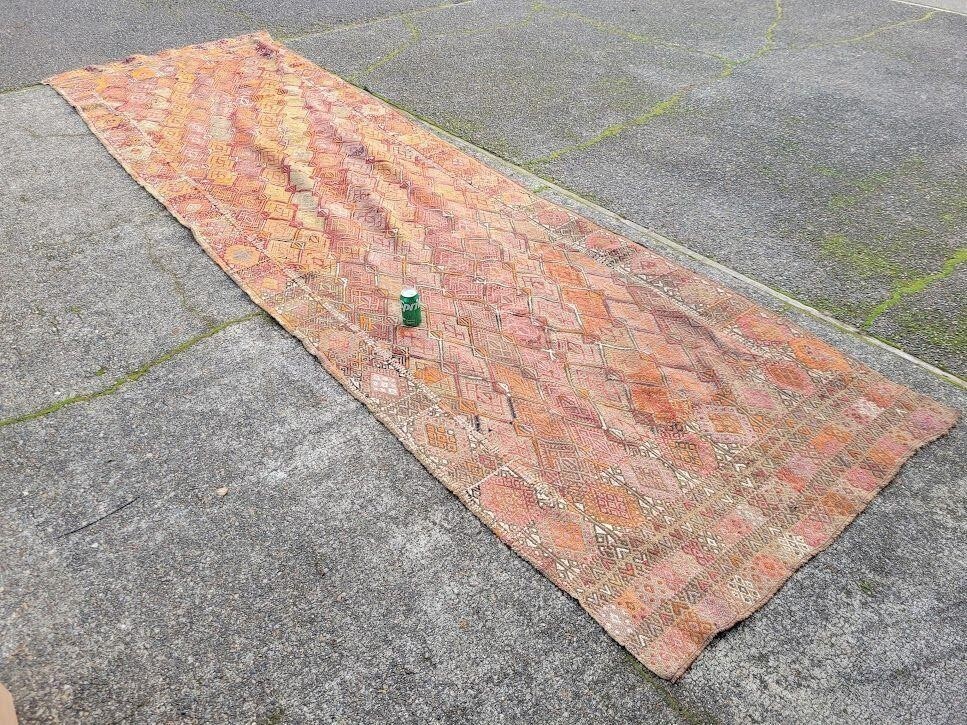 Antique Hand-Knotted Stunning Rug Approx. 4 ft. x 16 ft. gallery