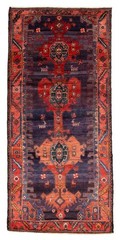 Vintage Hand-knotted Runner Rug 4’6″ x 9’8″ Traditional Oriental Wool Carpet