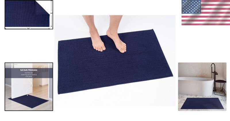 Super Soft 20x34 Turkish Bathmat Rug - Breathable, Quick Dry & Machine Washable gallery