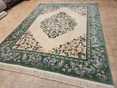 8×10 CHINESE RUG VINTAGE AUBUSSON PEKING DECO AUTHENTIC 100% WOOL ORIENTAL RUG