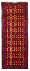 3’8″ x 9’3″ Vintage Hand-knotted Runner Rug Traditional Oriental Wool Carpet