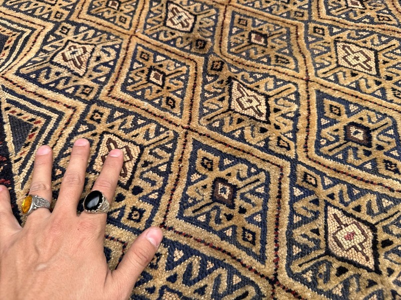 Vintage Stunning Barjasta Tribal Beluch Nomad Mushwani Carpet gallery