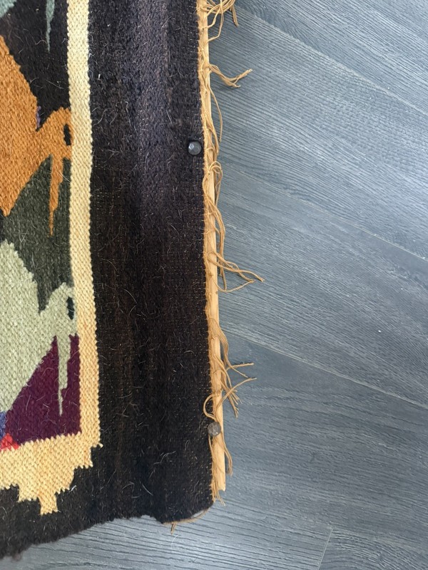 Vintage Turkish Kilim, Floor Wool Rugs, Handmade Carpet Wallhanging 22.5”x58” gallery
