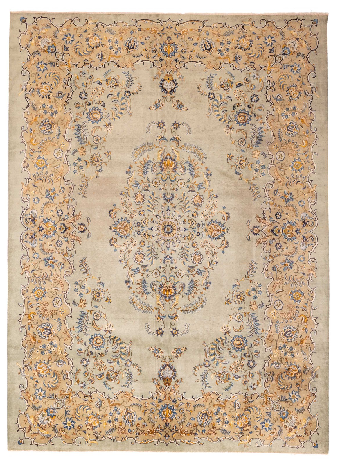 Vintage 10'3" x 13'5" Traditional Hand Knotted Vegetable Dye Wool Area Rug gallery