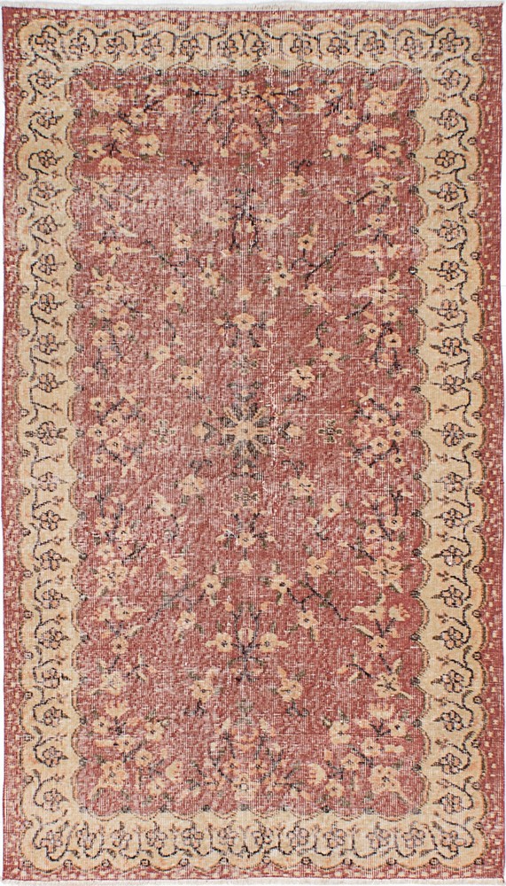 Vintage Traditional Hand-Knotted Area Rug 3'9" x 6'9" Oriental Wool Carpet