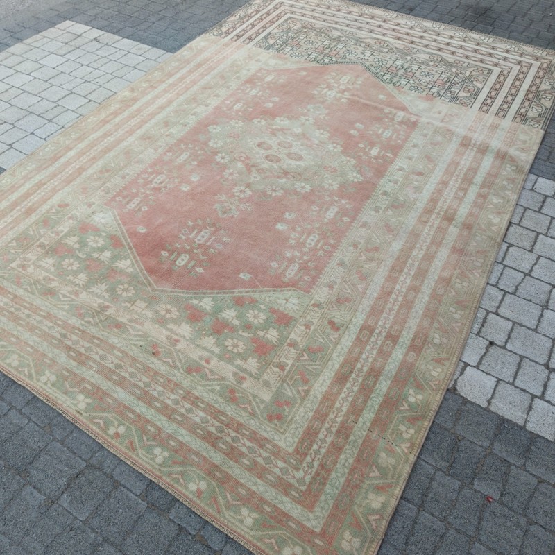Turkish Vintage Area Rug 5.18 x 8.03 ft, Abrage rug 5x8 Handmade 158 x 245 cm gallery