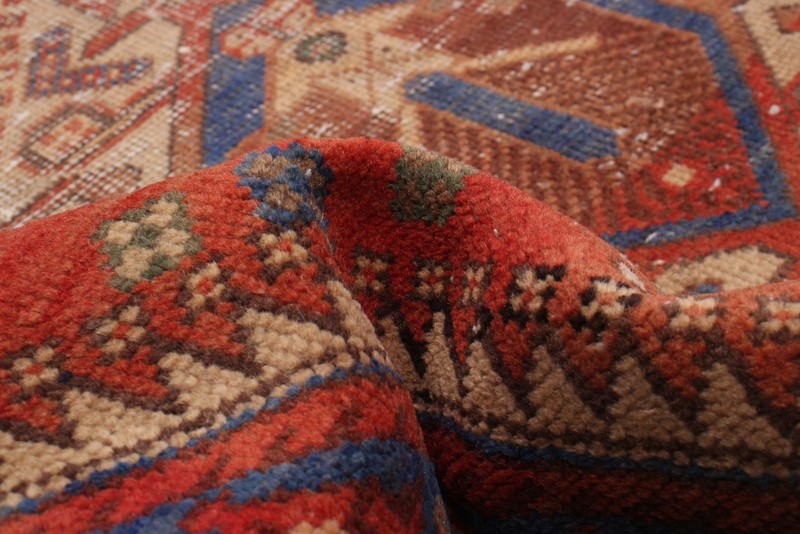 Vintage Hand-knotted Runner Rug 3'9" x 8'6" Traditional Oriental Wool Carpet gallery