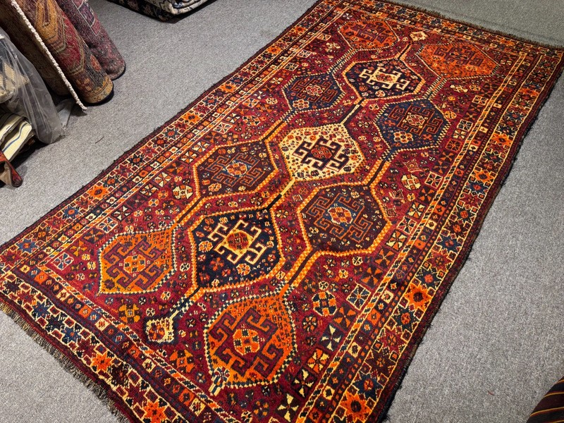 Fine Antique Caucasian Shirvan Rug 4x8 Fine Handmade Vintage Oriental Rug Kazak gallery
