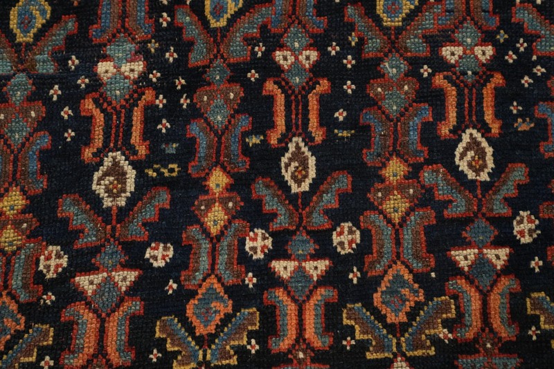 Pre-1900 Hand-made Wool Tribal Traditional Vegetable Dye Rug Antique Carpet 5x9 gallery