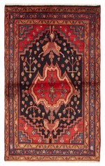 Vintage Hand-Knotted Carpet 4’2″ x 6’9″ Traditional Oriental Wool Area Rug